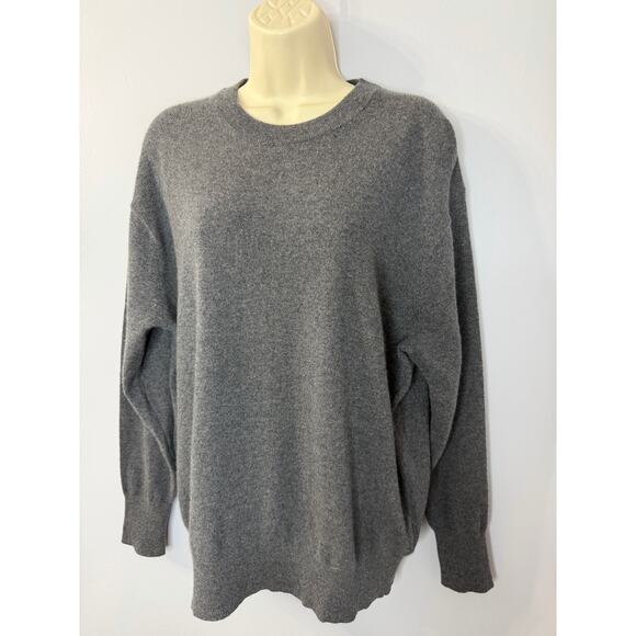 J. Crew Cashmere Relaxed Crew Neck Sweater Casual Wardrobe Grey Women's S - Picture 4 of 13